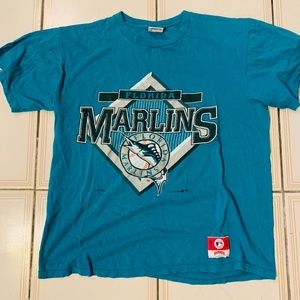 Vintage Nutmeg Florida Marlins T-Shirt: XL